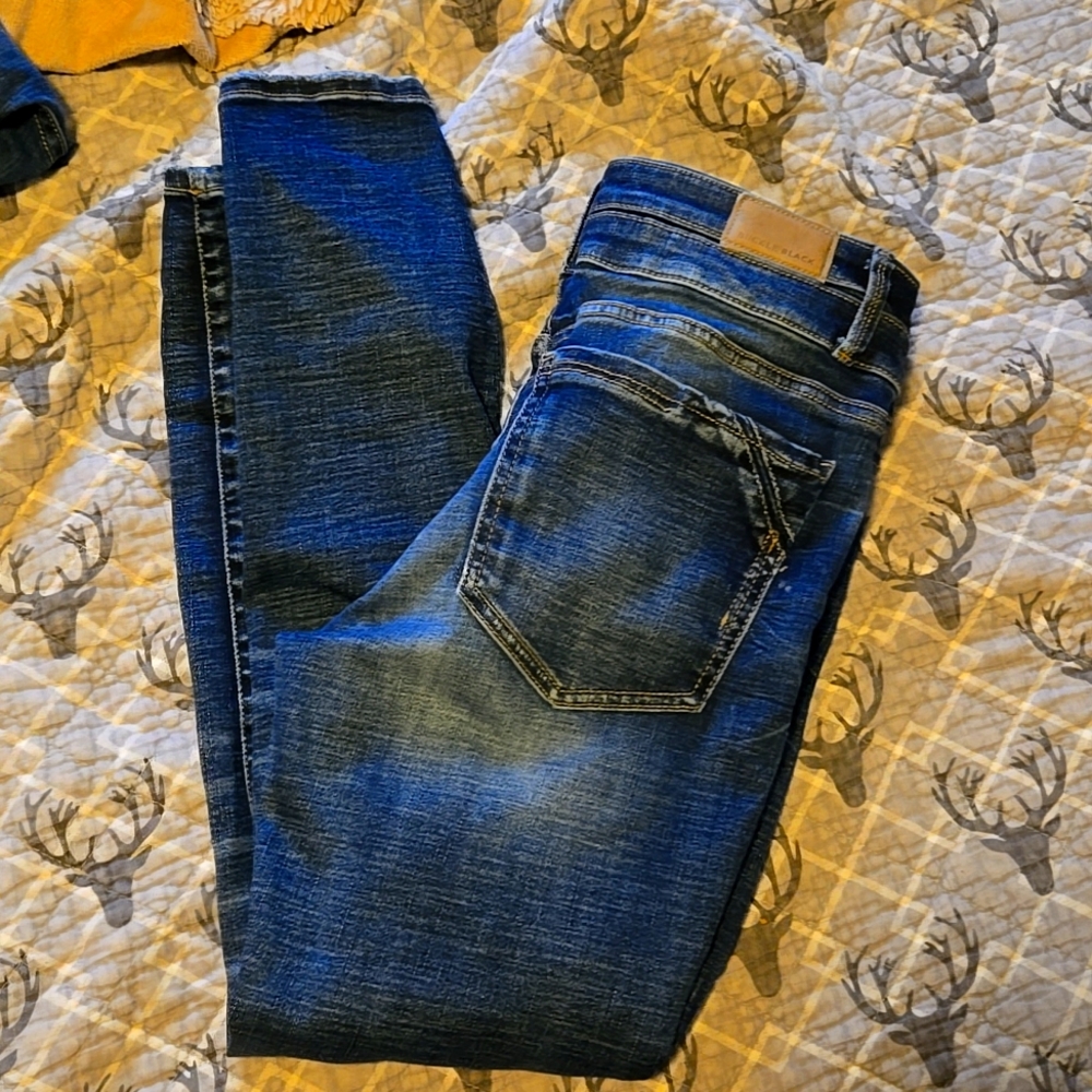 Buckle black jeans